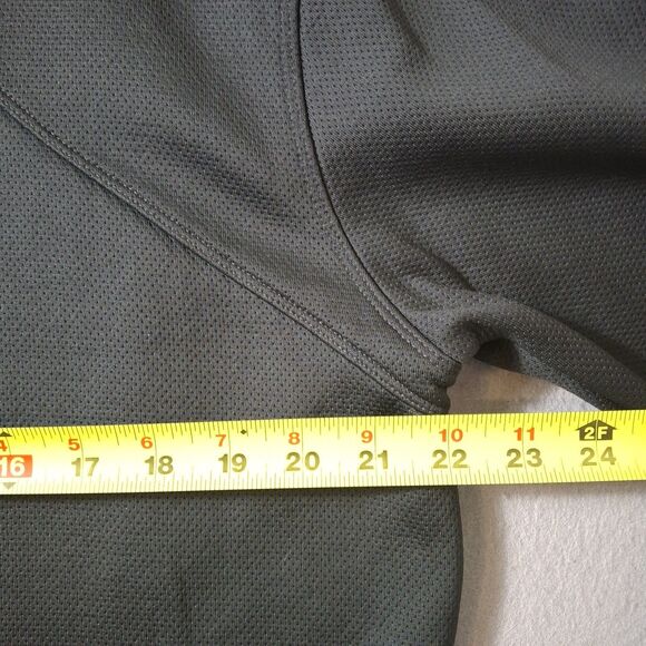 Nike Golf Cover Up Jacket Dri-Fit Mens L Heathered Black 1/4 Zip Sweater - Picture 9 of 9